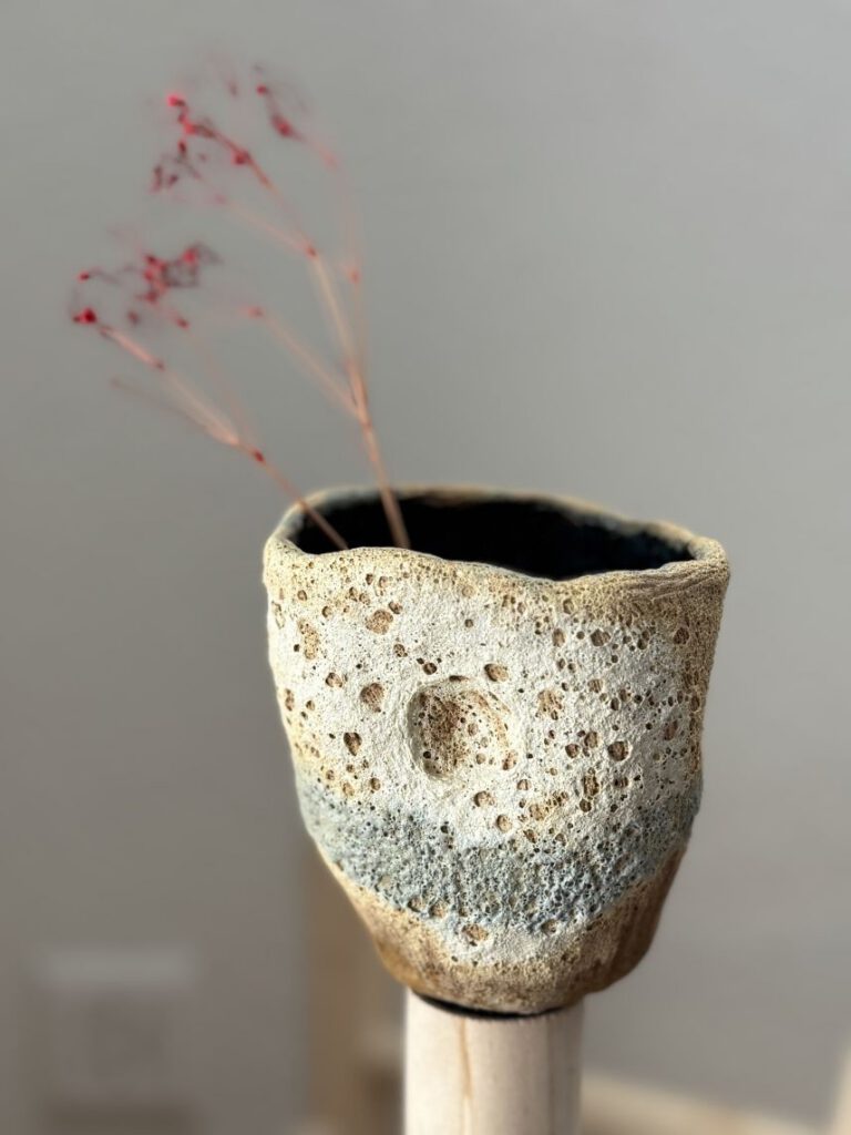 White moon vase
